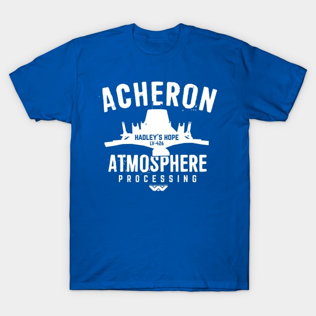 Acheron Atmosphere Processing Plant T-Shirt by MindsparkCreative